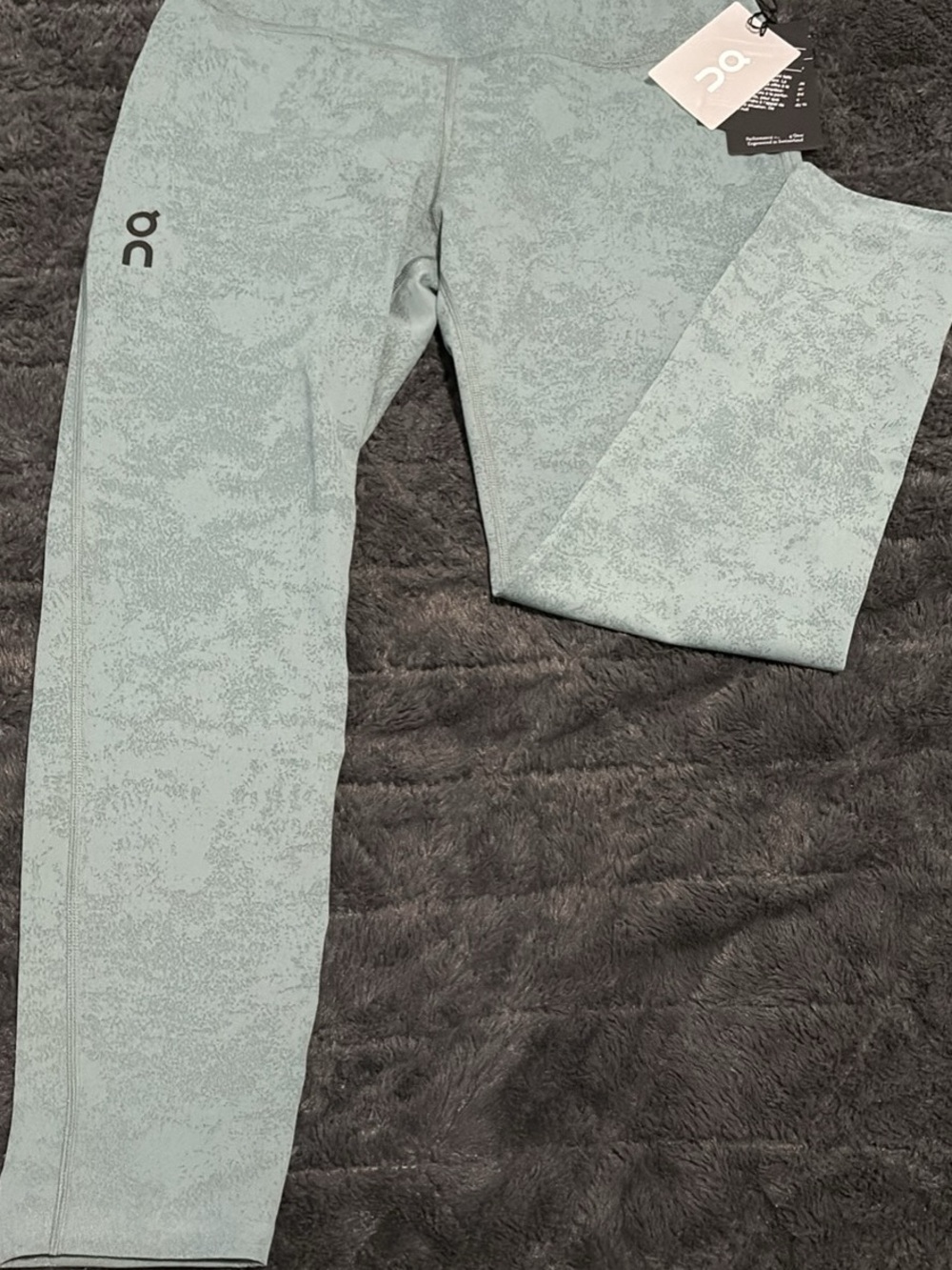 On Cloud Running Tights - 7/8 length - Women’s Large - Sea